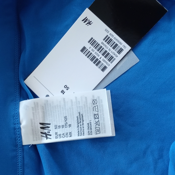 NWT H&M Blue Low Rise Bikini Bottom Size 18 - Picture 2 of 5